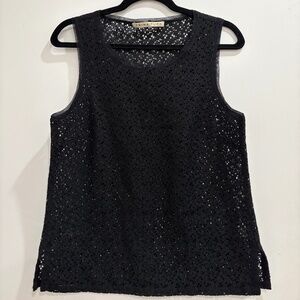 Trina Turk Women’s Black Lace Tank Top (Size S)